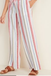 NWT OLD NAVY Wide-leg Linen Blend XXL PANTS